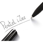Pochette de 8 stylos bille à capuchon izee  bx460 couleurs assorties pentel