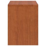 vidaXL Tables de chevet 2Pièces Marron miel 35x30x40cm Bois de pin massif