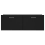 vidaXL Armoire murale noir 100x36 5x35 cm bois d'ingénierie