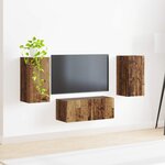 vidaXL Ensemble meuble TV 6 Pièces Bois ancien Bois d'ingénierie