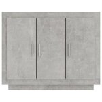 vidaXL Buffet Gris béton 92x35x75 cm Bois d'ingénierie