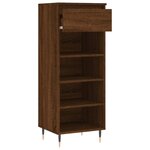 vidaXL Armoire à chaussures Chêne marron 40x36x105cm Bois d'ingénierie