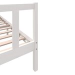 vidaXL Cadre de lit Blanc Bois de pin massif 200x200 cm