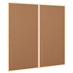 vidaXL Tableau en liège Marron 100 x 1.4 x 100 cm Bois massif en pin