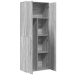 vidaXL Buffet haut sonoma gris 70x35x180 cm bois d'ingénierie