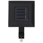 vidaXL Lampe solaire à LED carrée d'extérieur 6 Pièces 12 cm Noir
