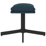 vidaXL Repose-pied Bleu 60x60x36 cm Velours