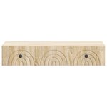 vidaXL Table d'appoint murale 87 5 x 34 5 x 17 cm Bois d'ingénierie