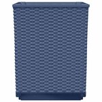 vidaXL Jardinières 4 Pièces bleu gris 30x30x37 cm polypropylène