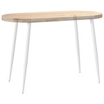 vidaXL Pieds de table console coniques 4 pièces Blanc 72-73 cm Acier