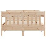 vidaXL Cadre de lit sans matelas 140x200 cm bois massif de pin