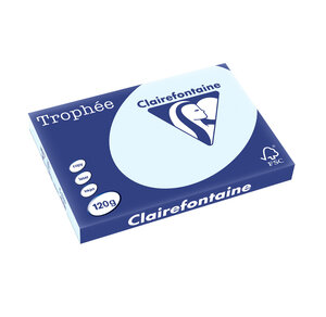 Ramette 250 Feuilles Papier 120g A3 420x297 mm Bleu TROPHÉE