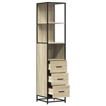 vidaXL Armoire de salle de bain chêne sonoma 35x37 5x166 cm