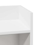 vidaXL Tables d'appoint 2 Pièces avec étagère blanc 25 5x27x60 cm