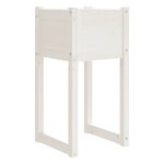 vidaXL Jardinière Blanc 40x40x81 cm Bois massif de pin