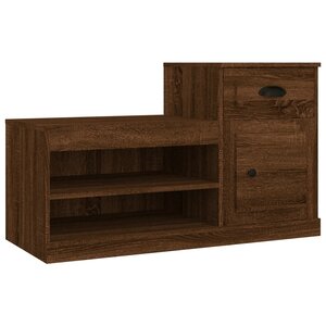 vidaXL Armoire à chaussures chêne marron 100x42x60cm bois d'ingénierie