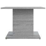 vidaXL Table basse sonoma gris 55 5x55 5x40 cm bois d'ingénierie