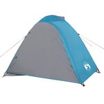 vidaXL Tente de camping à dôme 3 personnes bleu imperméable