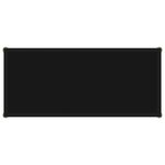 vidaXL Table console Noir 80x35x75 cm Verre trempé