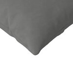 vidaXL Coussins de canapé 2 pc tissu Gris foncé 120 x 40 cm