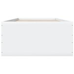 vidaXL Cadre de lit blanc 90x200 cm bois d'ingénierie