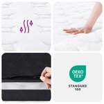vidaXL Matelas à ressorts bonnell moyen 160x200 cm