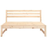 vidaXL Canapé central de jardin 120x80 cm bois de pin massif