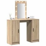 vidaXL Table de Toilette Marron 102 x 33 x 135 cm Bois d'ingénierie