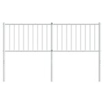 vidaXL Tête de lit de remplacement métal blanc 160 cm