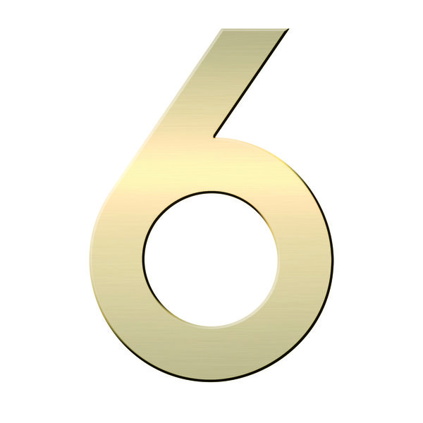 N° 6 en Laiton  adhésif puissant  50 mm x 2 mm