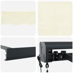 vidaXL Auvent rétractable automatique crème 400x300 cm