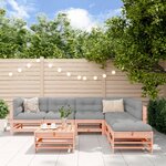 vidaXL Salon de jardin 7 Pièces avec coussins bois massif douglas
