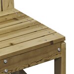 vidaXL Salon de jardin 3 Pièces bois de pin imprégné