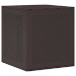 vidaXL Coffre de rangement jardin Marron 55x53x57 cm PP