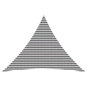 vidaXL Voile d'ombre 5 x 5 x 6 m HDPE Triangulaire Anthracite et blanc