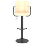 vidaXL Tabourets de bar lot de 2 crème velours
