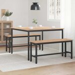 vidaXL Table de salle à manger / Table de repas Naturel