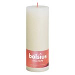 Bolsius Bougies pilier rustiques Shine 4 Pièces 190x68 mm Perle douce