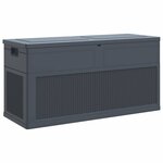 vidaXL Boîte de rangement de jardin 320 L Anthracite