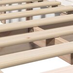 vidaXL Cadre de lit avec stockage Blanc 90 x 190 cm bois