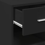 vidaXL Buffet noir 40x42 5x93 cm bois d'ingénierie