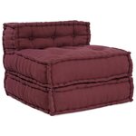 vidaXL Canapé modulaire 4 Pièces Marron 70 x 70 x 56 cm tissu