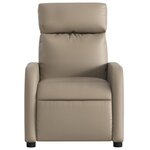 vidaXL Fauteuil inclinable Cappuccino Similicuir