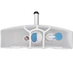 vidaXL Réservoir de wc avec entrée d'eau inférieure 3/6 L blanc