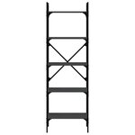 vidaXL Bibliothèque à 5 niveaux noir 56x31 5x174 cm bois d'ingénierie