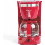 LIVOO DOD163R Cafetière électrique - Rouge