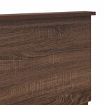 vidaXL Tête de lit Chêne brun 200 cm Bois d'ingénierie