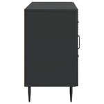 vidaXL Buffet avec tiroir Noir 89 x 34 5 x 60 cm Bois d'ingénierie