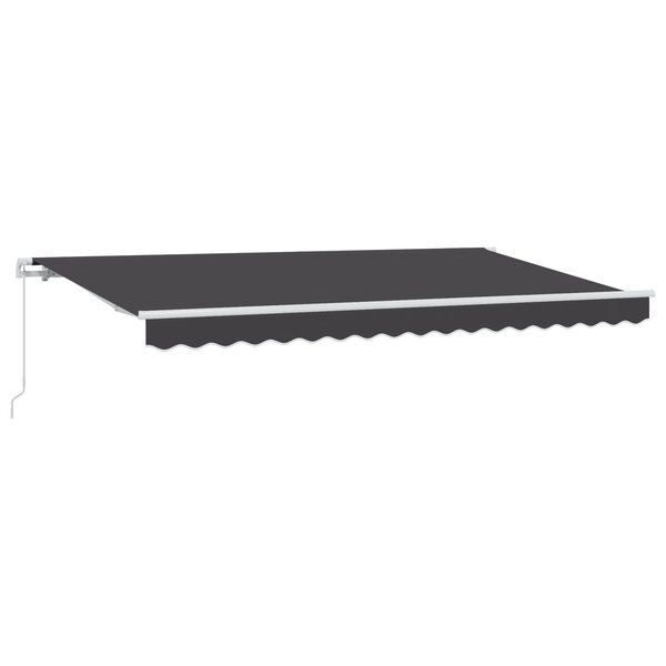 vidaXL Auvent Rétractable Anthracite et blanc