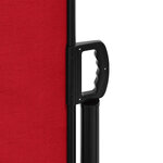 vidaXL Auvent latéral rétractable rouge 120x600 cm